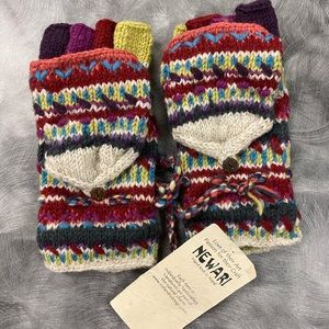 Newari Hand Knit Icelandic Gloves sz Sm-M
